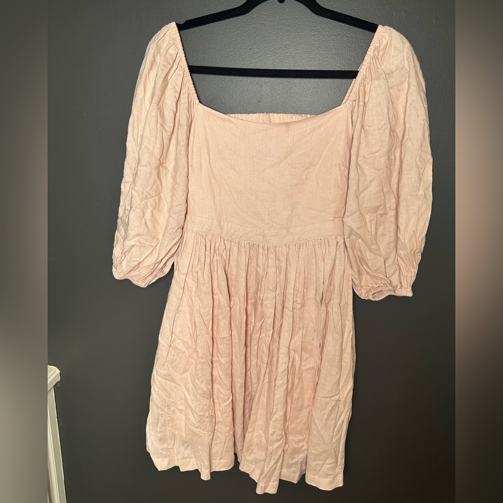 MARBLE | Blush Mini Dress with Open Back Detail | Medium